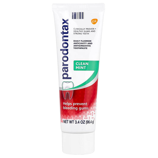 Parodontax Daily Fluoride Anticavity Toothpaste, Clean Mint, 96.4 g