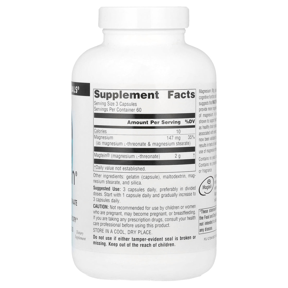 Source Naturals Magtein Magnesium L-Threonate, 180 Capsules - view 2