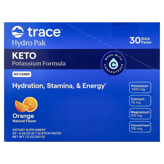 Trace Hydro Pak Keto Orange 30 Stick Packs (6.7 g)