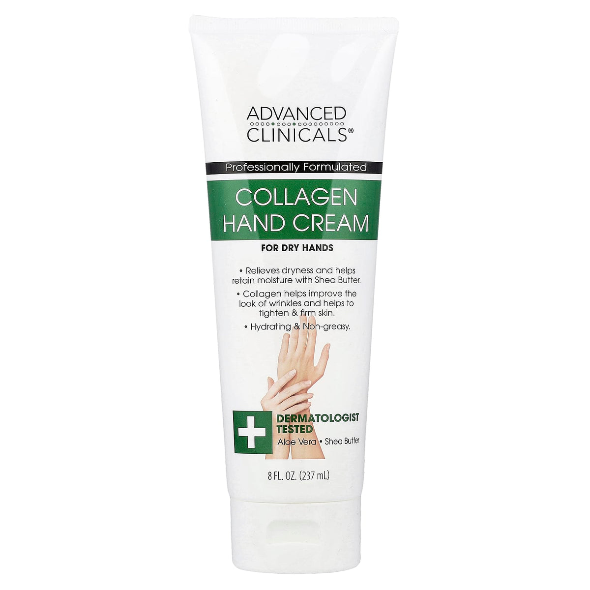 Advanced Clinicals Collagen Hand Cream 237 ml (8 fl oz) — product view