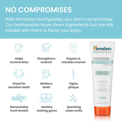 Himalaya Whitening + Hydroxyapatite Toothpaste, Mint, 113 g - view 6