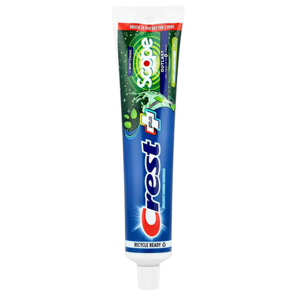Crest Plus Scope Outlast + Whitening Anticavity Fluoride Toothpaste, Mint, 153 g