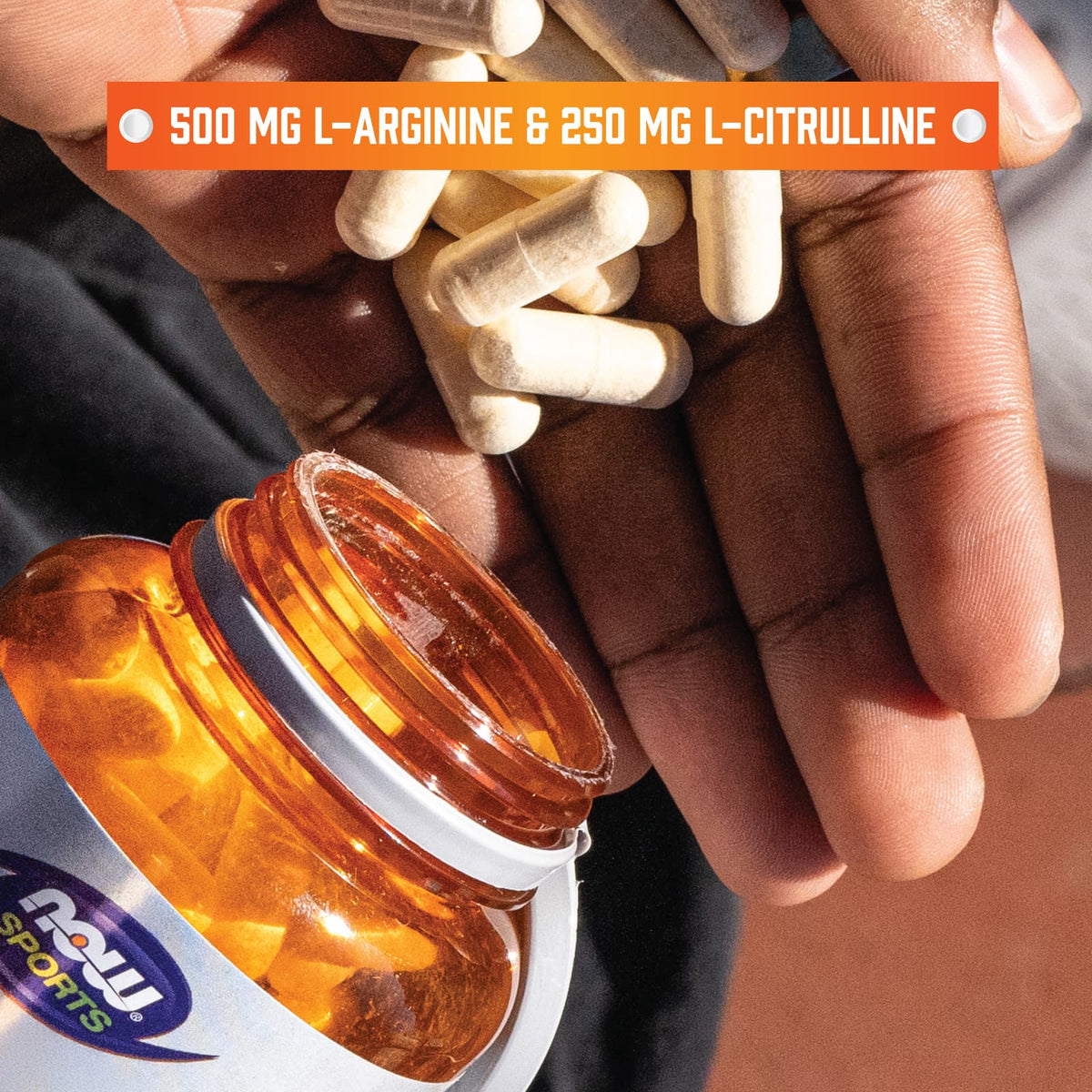 NOW Foods Sports Arginine & Citrulline, 240 Veg Capsules - view 5