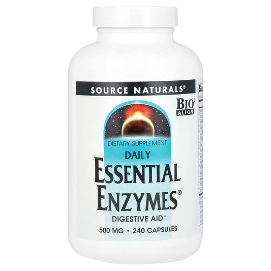 Source Naturals Daily Essential Enzymes, 500 mg, 240 Capsules