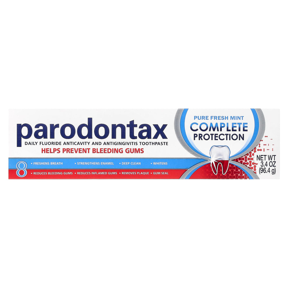 Parodontax Complete Protection Fluoride Toothpaste, Pure Fresh Mint, 96.4 g - view 2