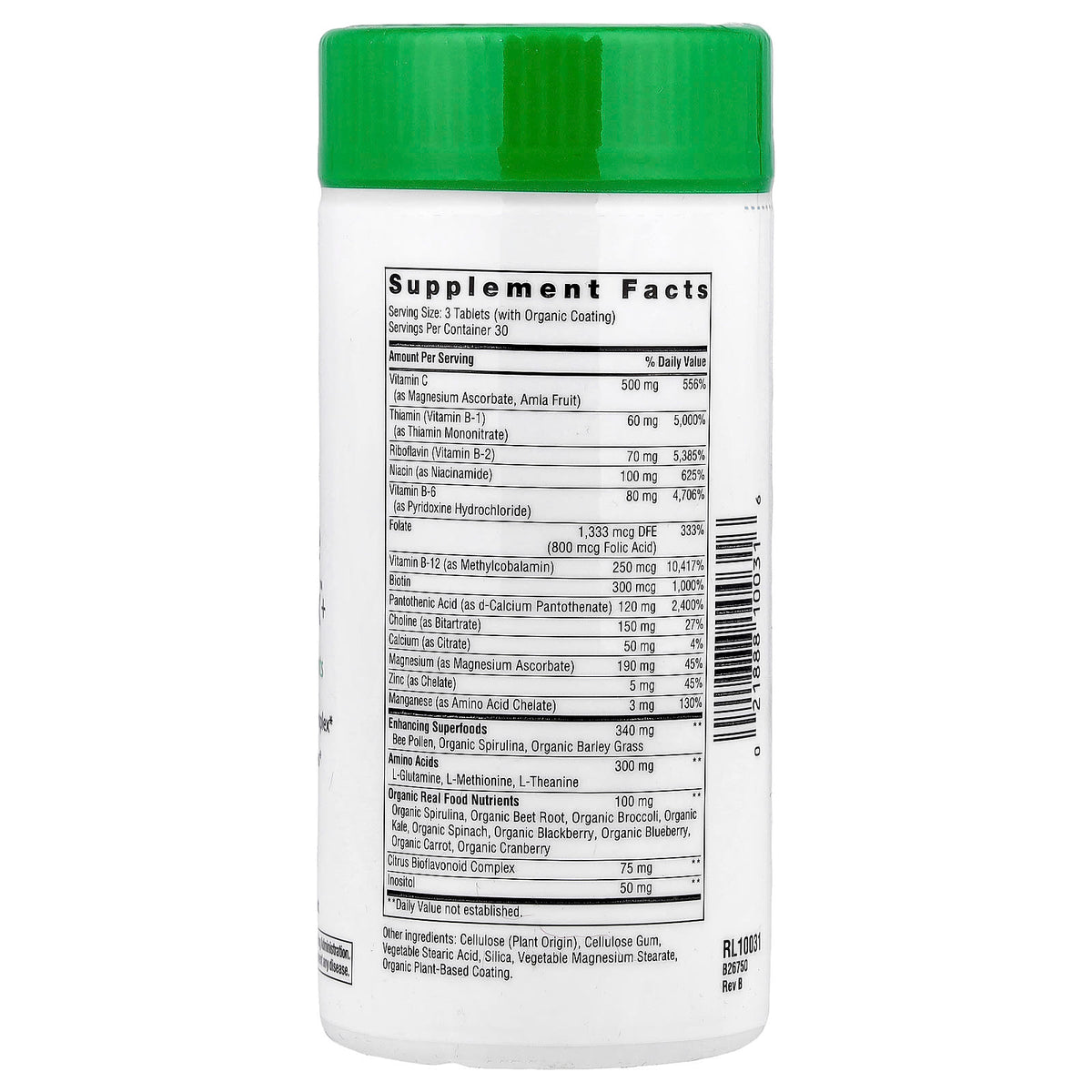 Rainbow Light Complete B-Complex+, 90 Tablets - view 2