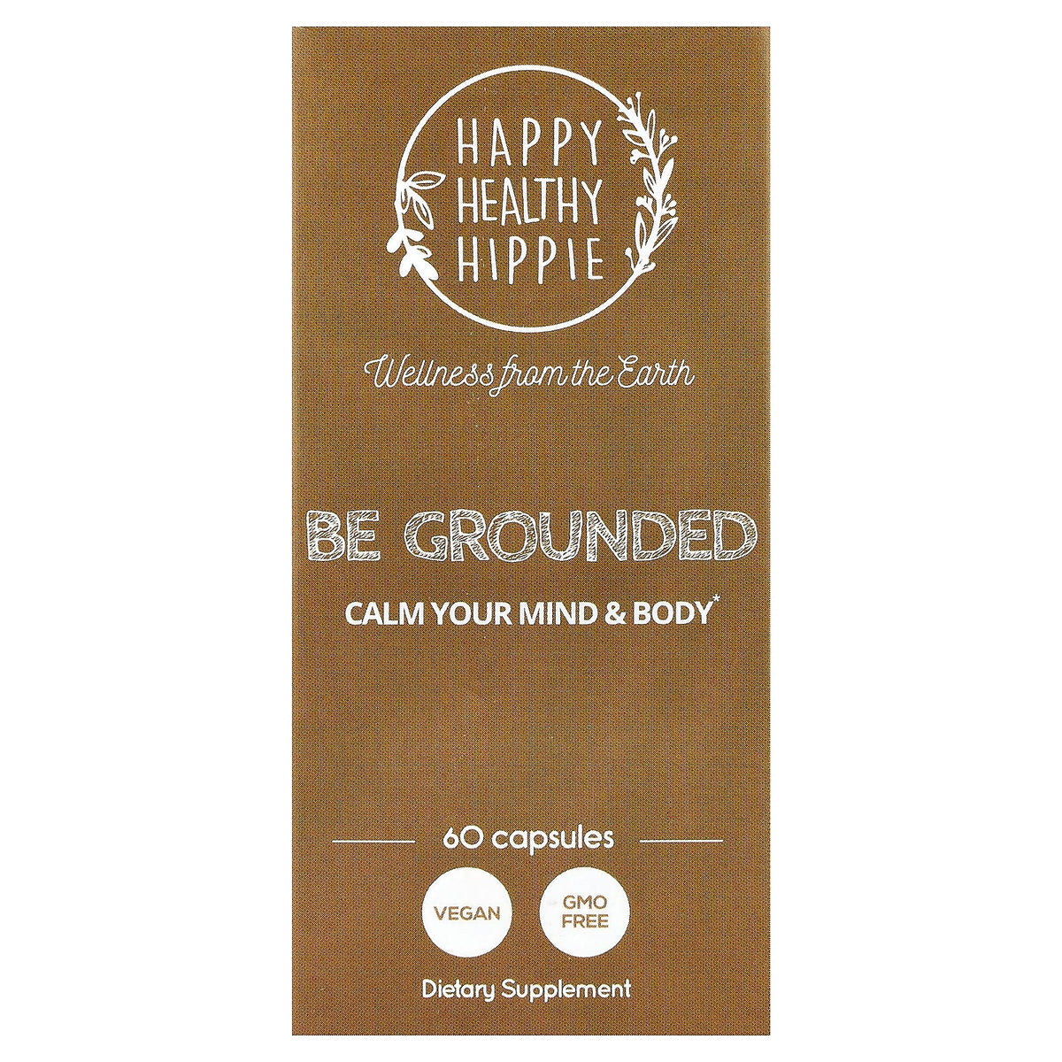 Happy Healthy Hippie Be Grounded 60 Capsules — product view