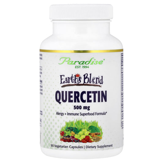 Paradise Herbs Earth's Blend Quercetin 500 mg, 90 Vegetarian Capsules
