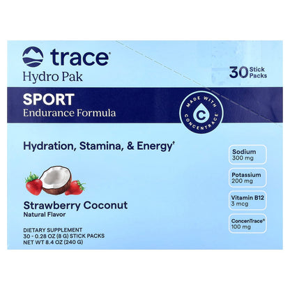 Trace Hydro Pak Sport Strawberry Coconut 30 Stick Packs (8 g)