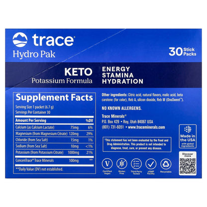 Trace Hydro Pak Keto Orange 30 Stick Packs (6.7 g) - view 2