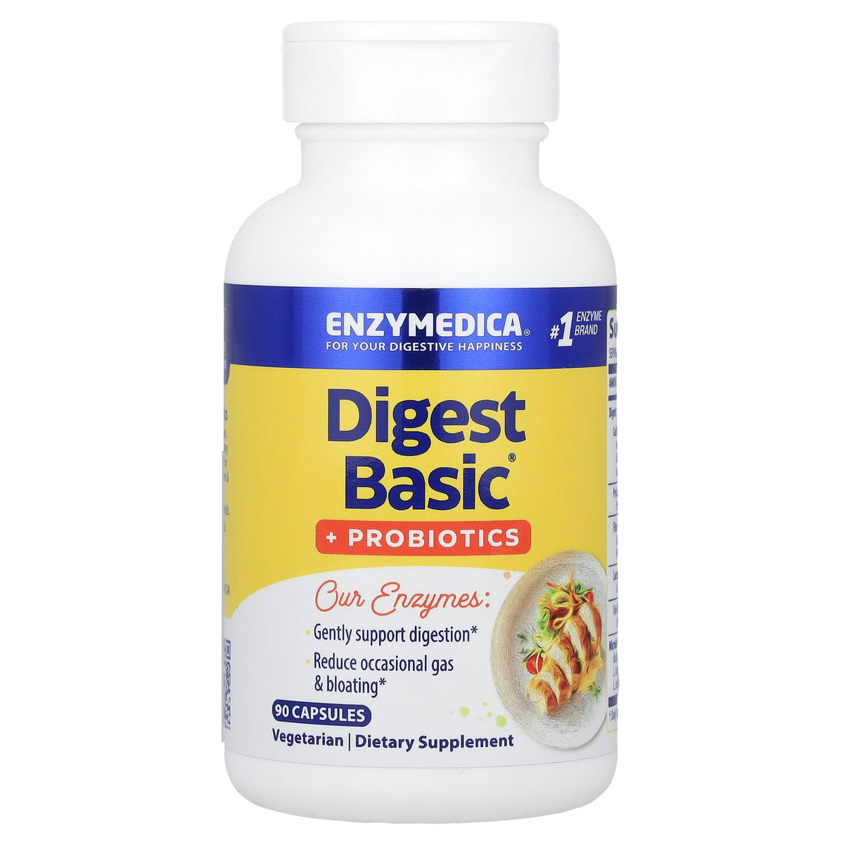 Enzymedica Digest Basic + Probiotics, 90 Capsules — product view