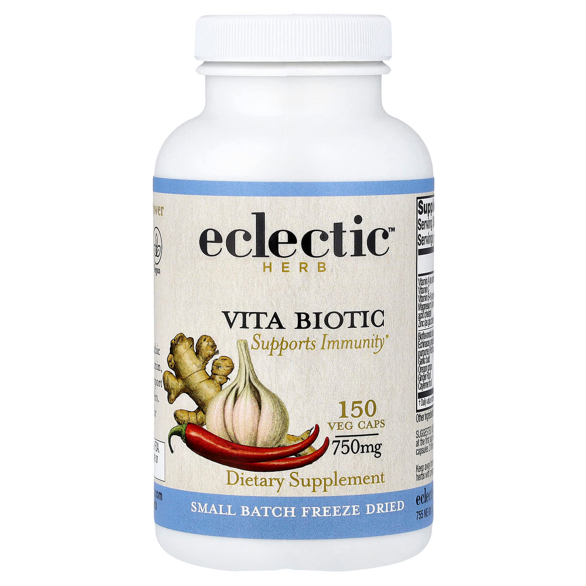 Eclectic Herb Vita Biotic, 150 Veg Caps — product view