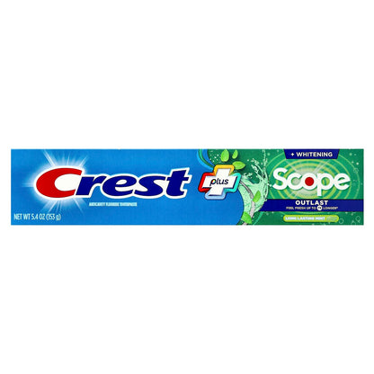 Crest Plus Scope Outlast + Whitening Anticavity Fluoride Toothpaste, Mint, 153 g - view 2