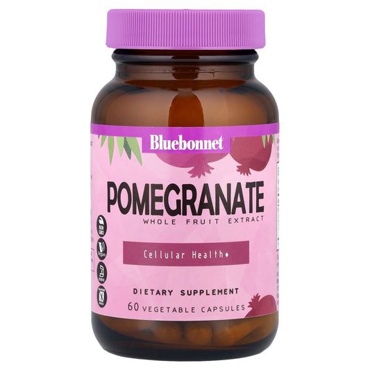 Bluebonnet Nutrition Pomegranate Whole Fruit Extract, 60 Vegetable Capsules