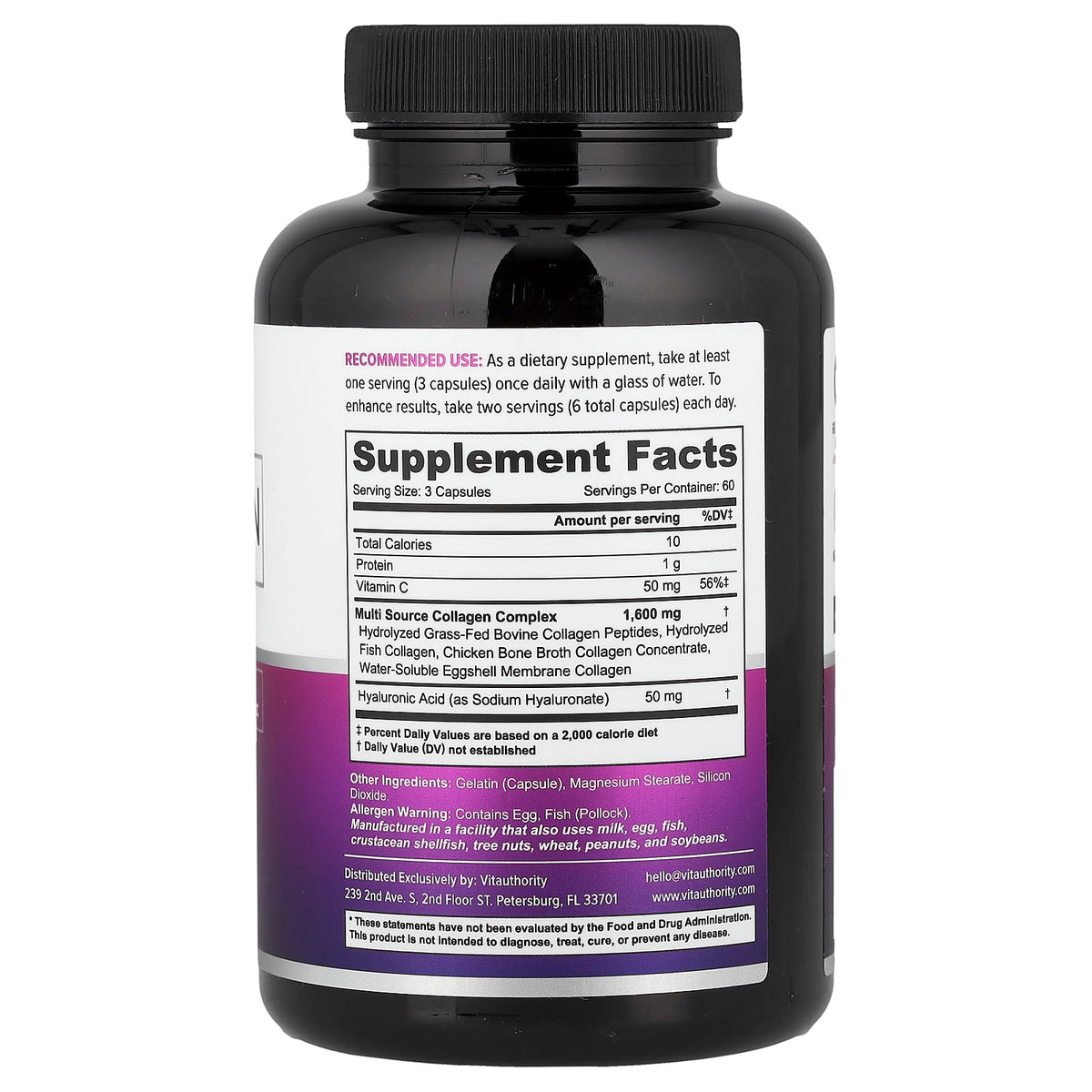 Vitauthority Multi Collagen Capsules+, 180 Capsules - view 2