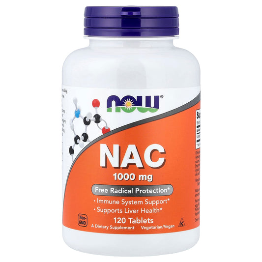 NOW Foods NAC 1,000 mg, 120 Tablets