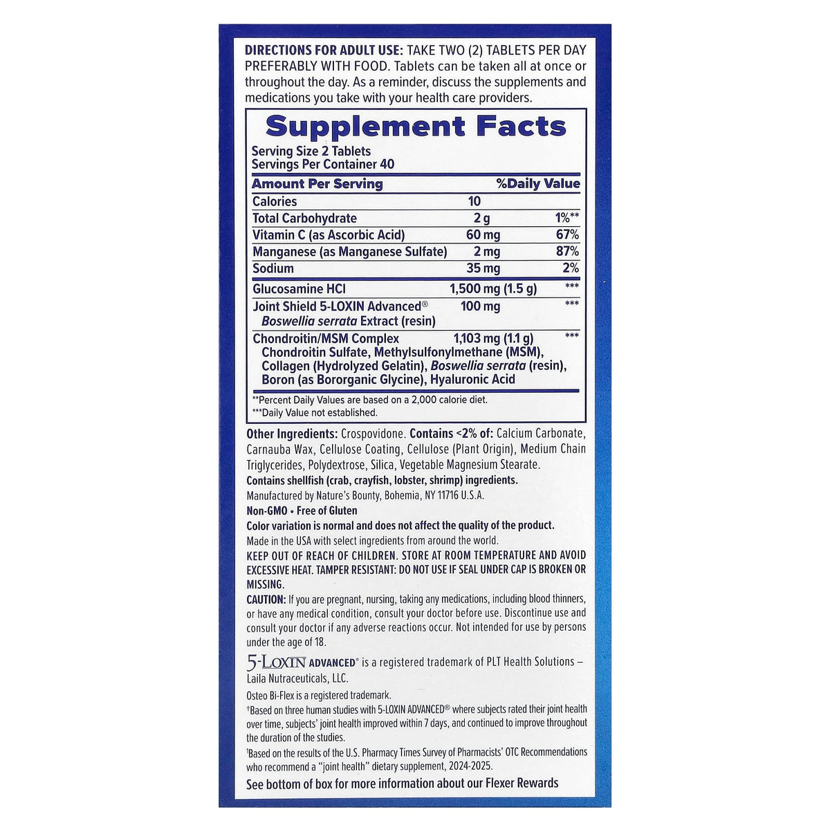 Osteo Bi-Flex Joint Health Triple Strength, 80 Coated Tablets — alternate product view