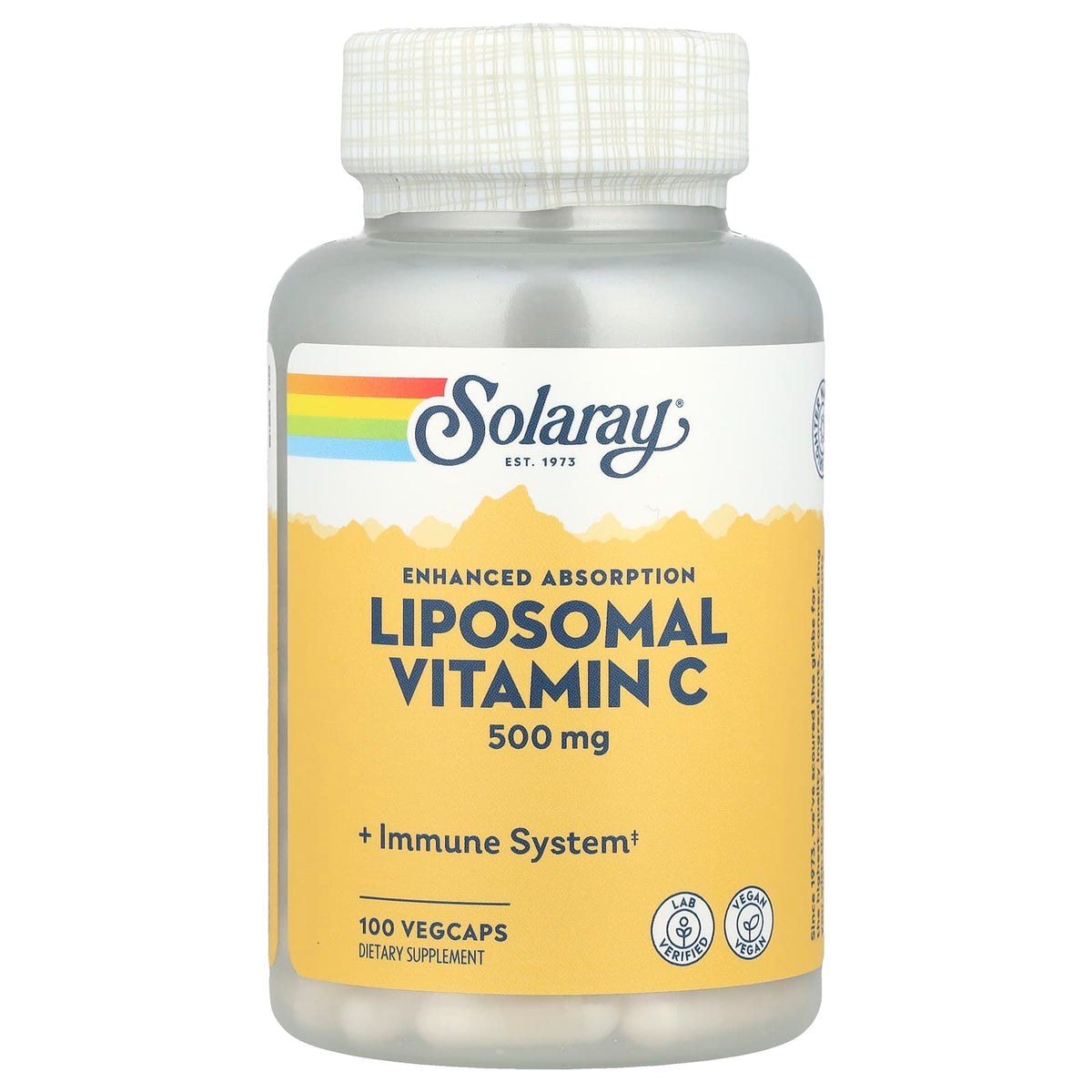 Solaray Enhanced Absorption Liposomal Vitamin C, 100 VegCaps — product view