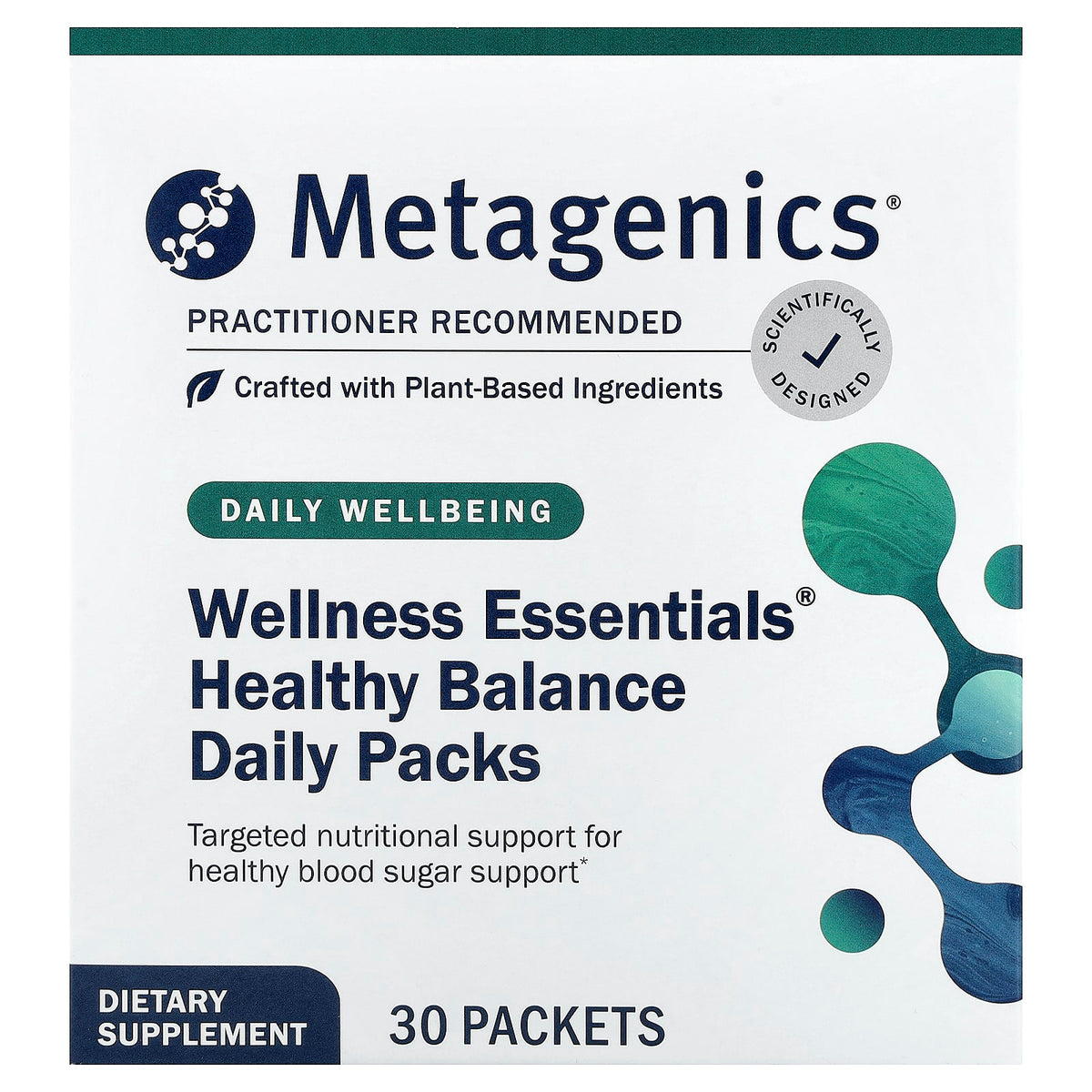 Metagenics Wellness Essentials Healthy Balance Daily Packs, 30 Packets