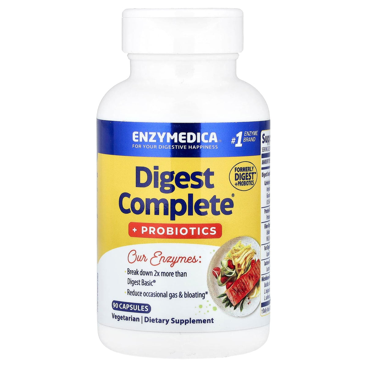 Enzymedica Digest Complete +Probiotics, 90 Capsules — product view