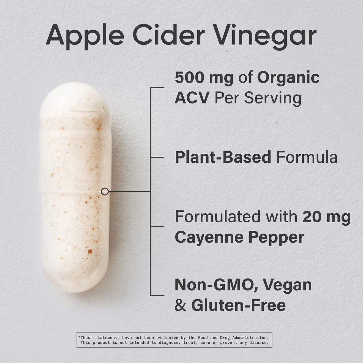 Sports Research Apple Cider Vinegar, 120 Veggie Capsules - view 3