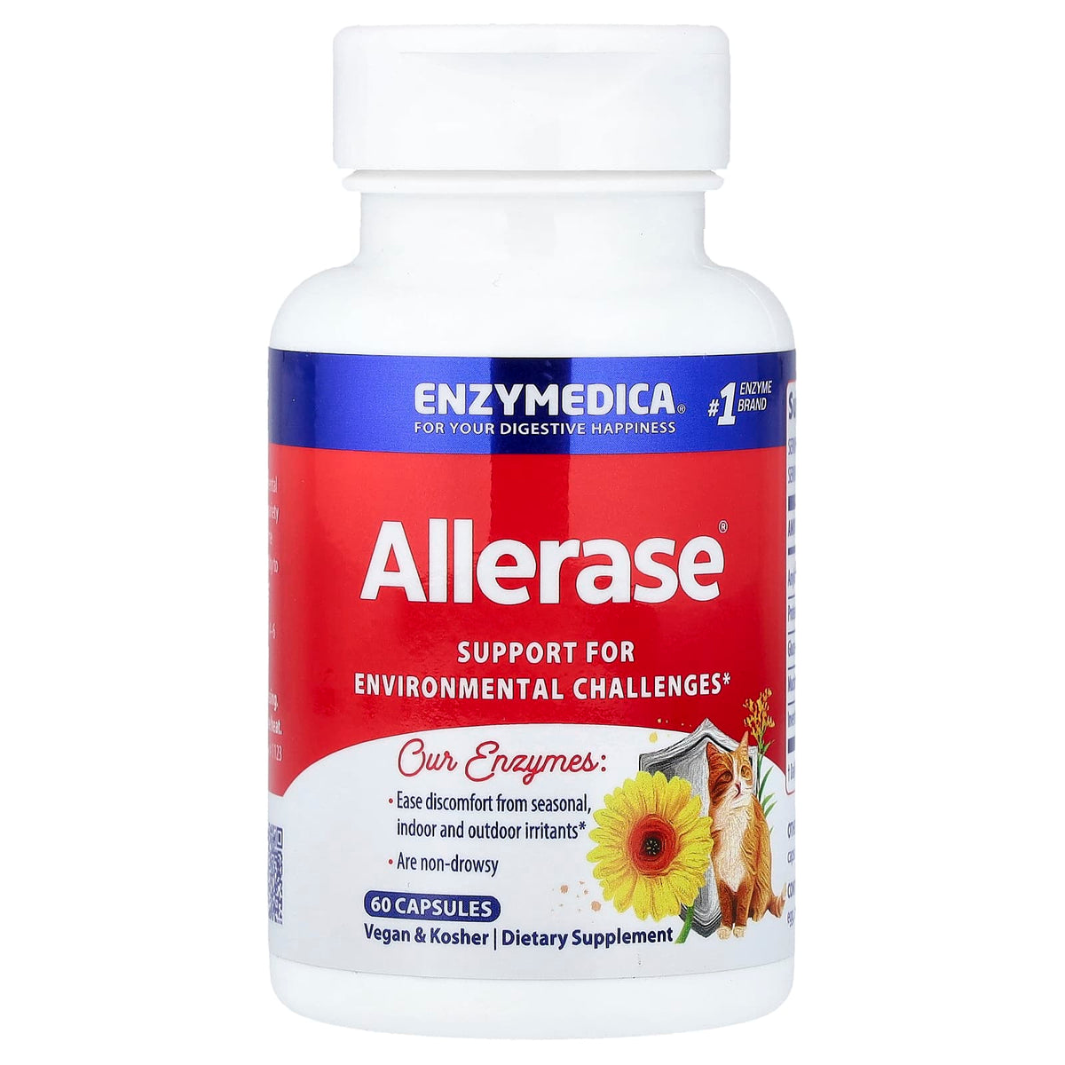 Enzymedica Allerase, 60 Capsules — product view