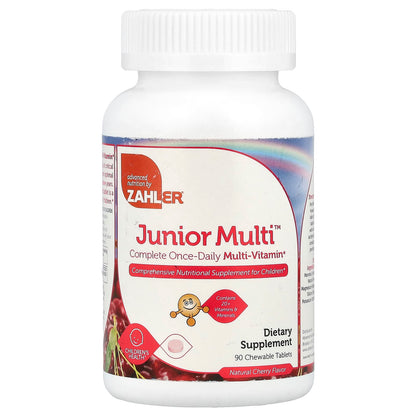 Zahler Junior Multi Once-Daily Multi-Vitamin, Natural Cherry, 90 Chewables