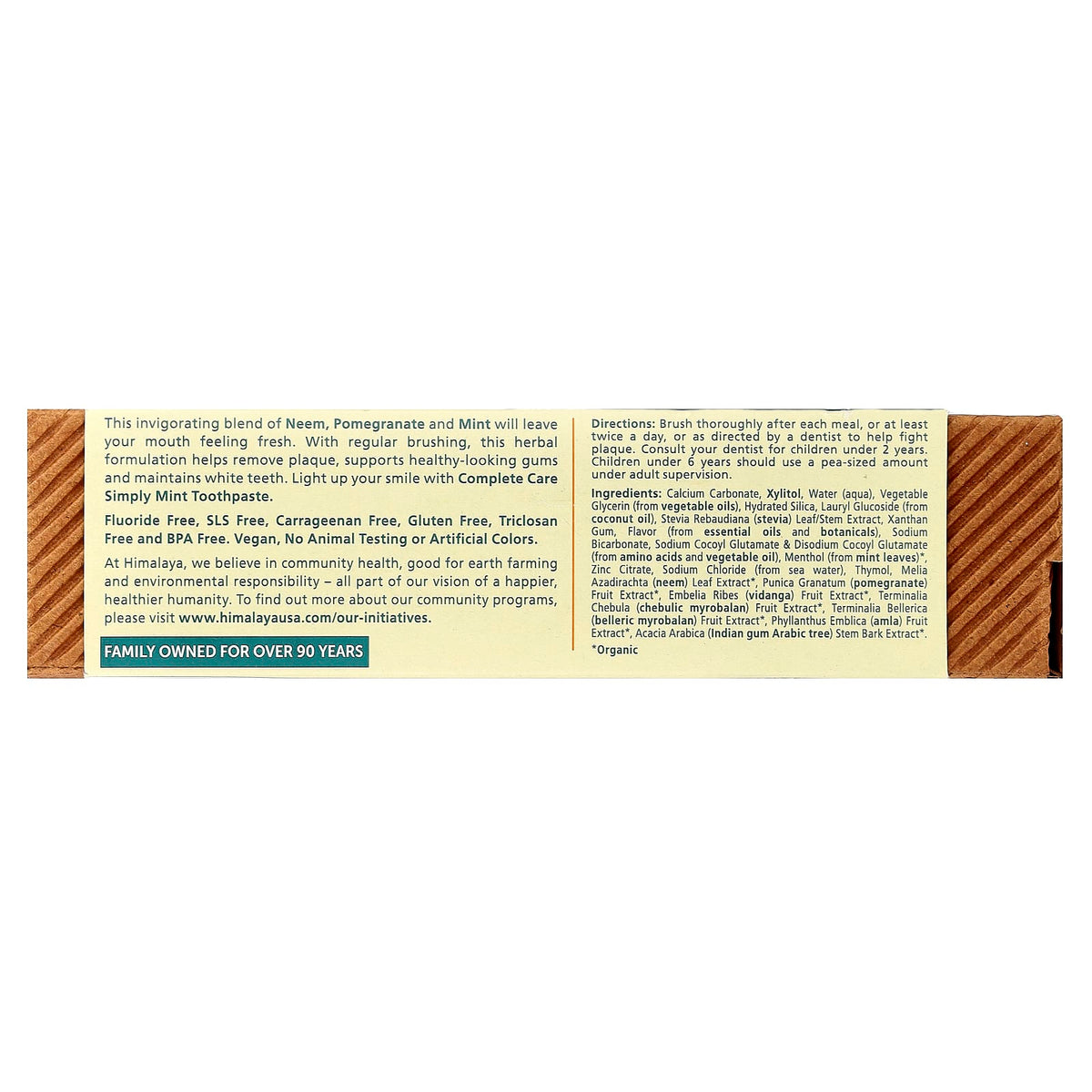 Himalaya Botanique Complete Care Toothpaste, Simply Mint, 150 g - view 3