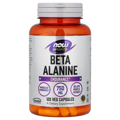 NOW Foods Sports Beta-Alanine, 120 Veg Capsules (750 mg per Capsule)
