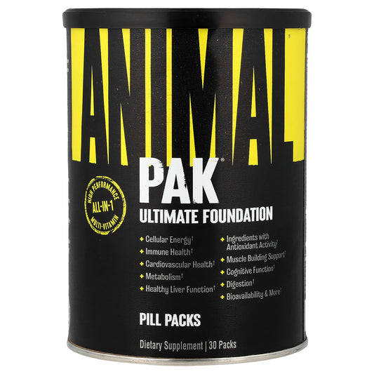 Animal PAK Ultimate Foundation Multivitamin Pill Packs, 30 Packs
