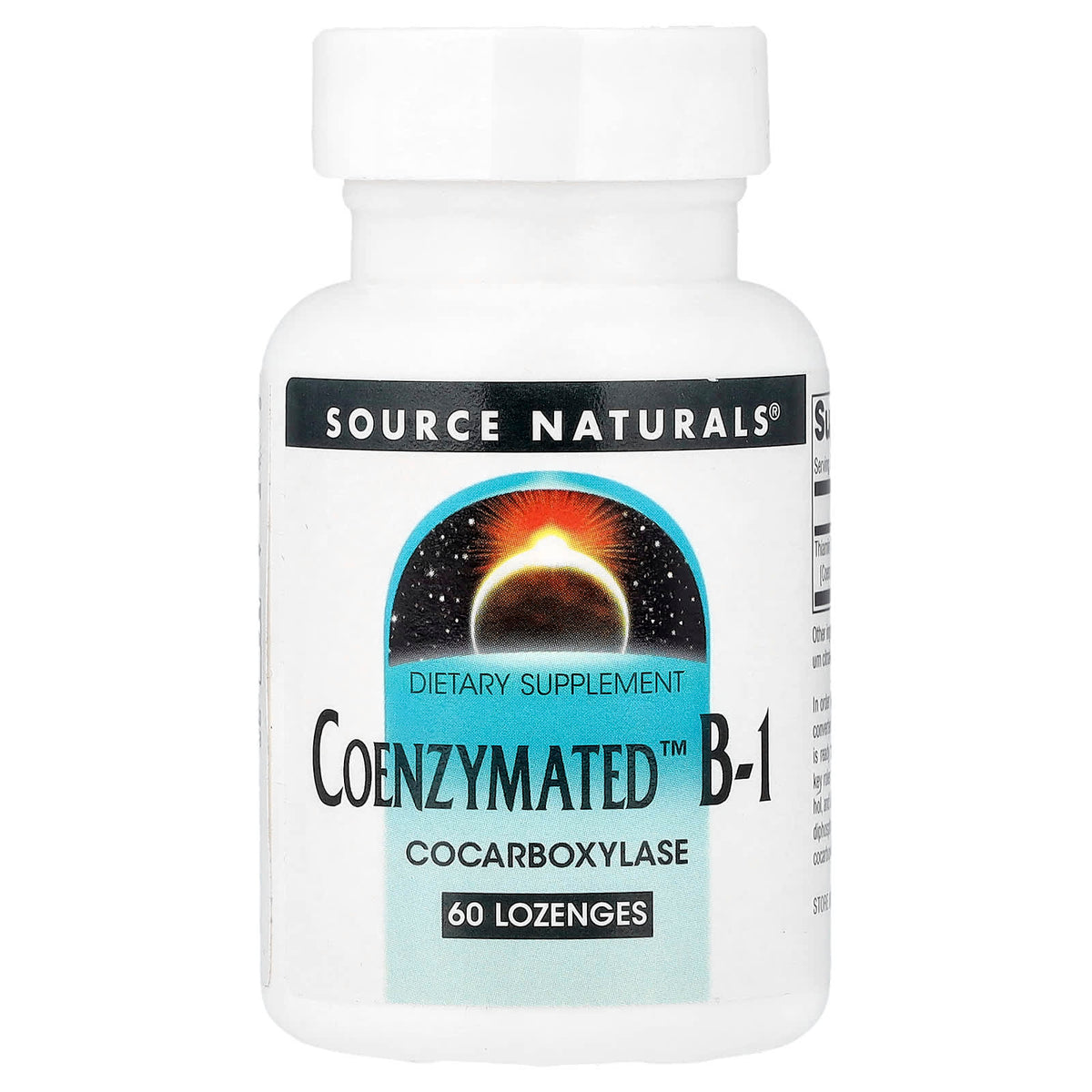 Source Naturals Coenzymated B-1, 13 mg per Lozenge, 60 Lozenges — product view