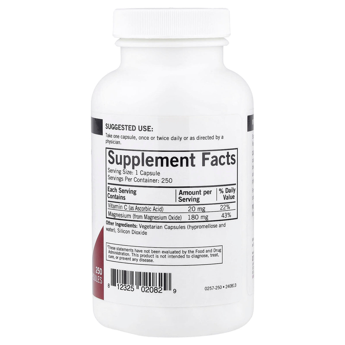 Kirkman Labs Buffered Magnesium Oxide 250 Capsules — alternate product view