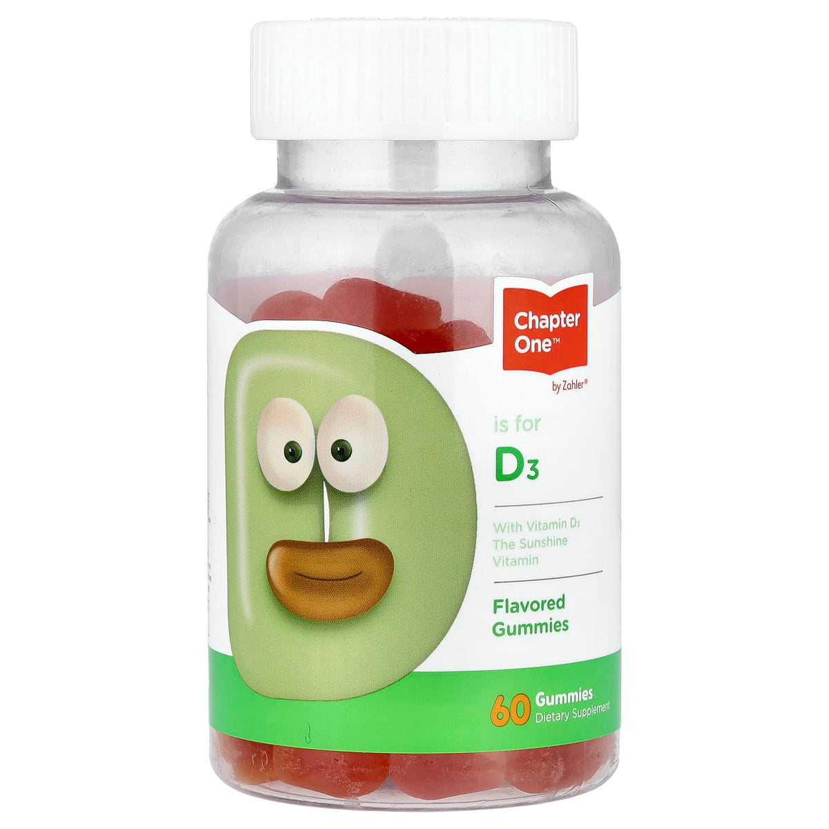 Zahler Chapter One Vitamin D3 Gummies, 60 Gummies (25 mcg per Gummy)