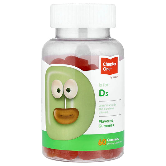 Zahler Chapter One Vitamin D3 Gummies, 60 Gummies (25 mcg per Gummy)