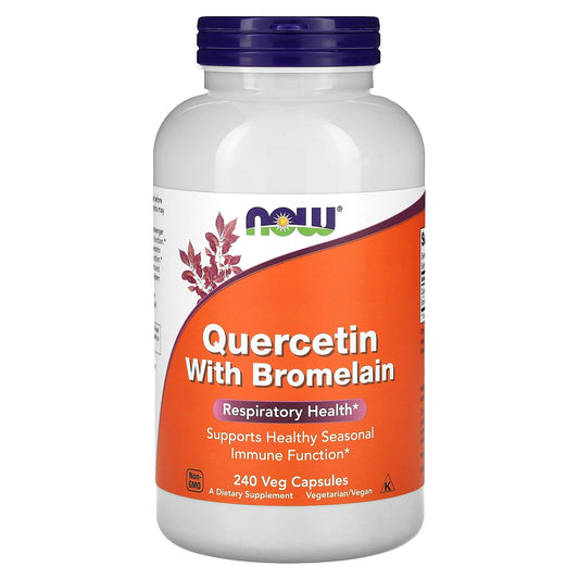NOW Foods Quercetin with Bromelain 240 Veg Capsules