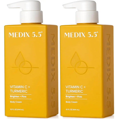 Medix 5.5 Vitamin C Cream Face Lotion & Body Lotion Moisturizer | anti Aging Skin Care Firming & Brightening Cream Diminishes the Look of Uneven Skin Tone, Age Spots, & Sun Damaged Dry Skin, (2-Pack)