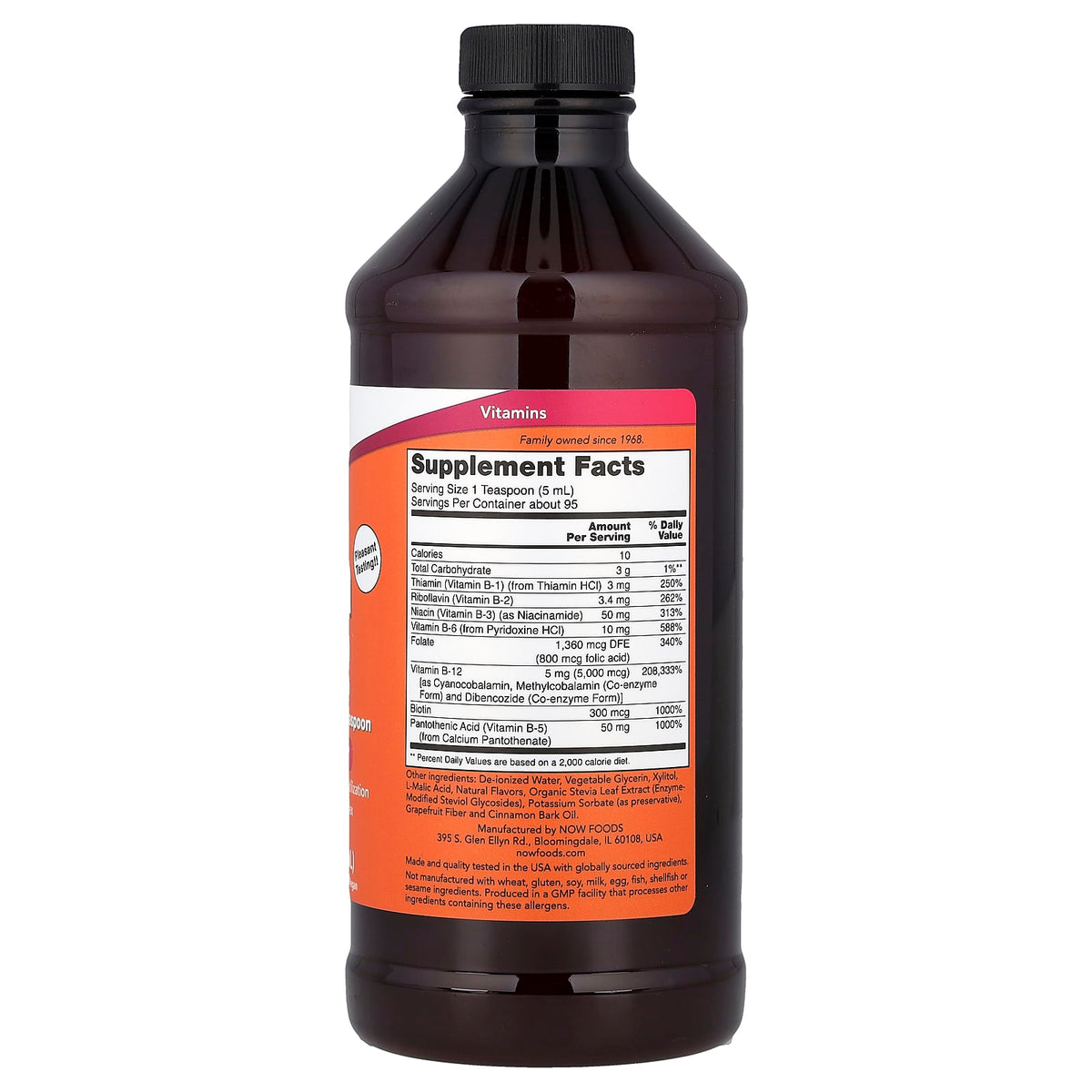 NOW Foods Ultra B-12, 473 ml (16 fl oz) — alternate product view