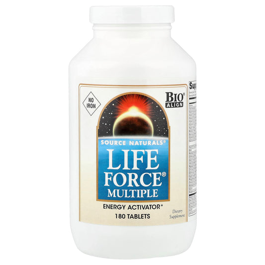 Source Naturals Life Force Multiple No Iron, 180 Tablets
