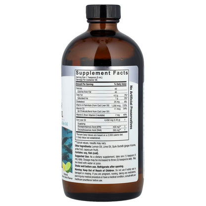 Nature's Answer Liquid Norwegian Cod Liver Oil, Lemon-Lime, 480 ml (16 fl oz) - view 2