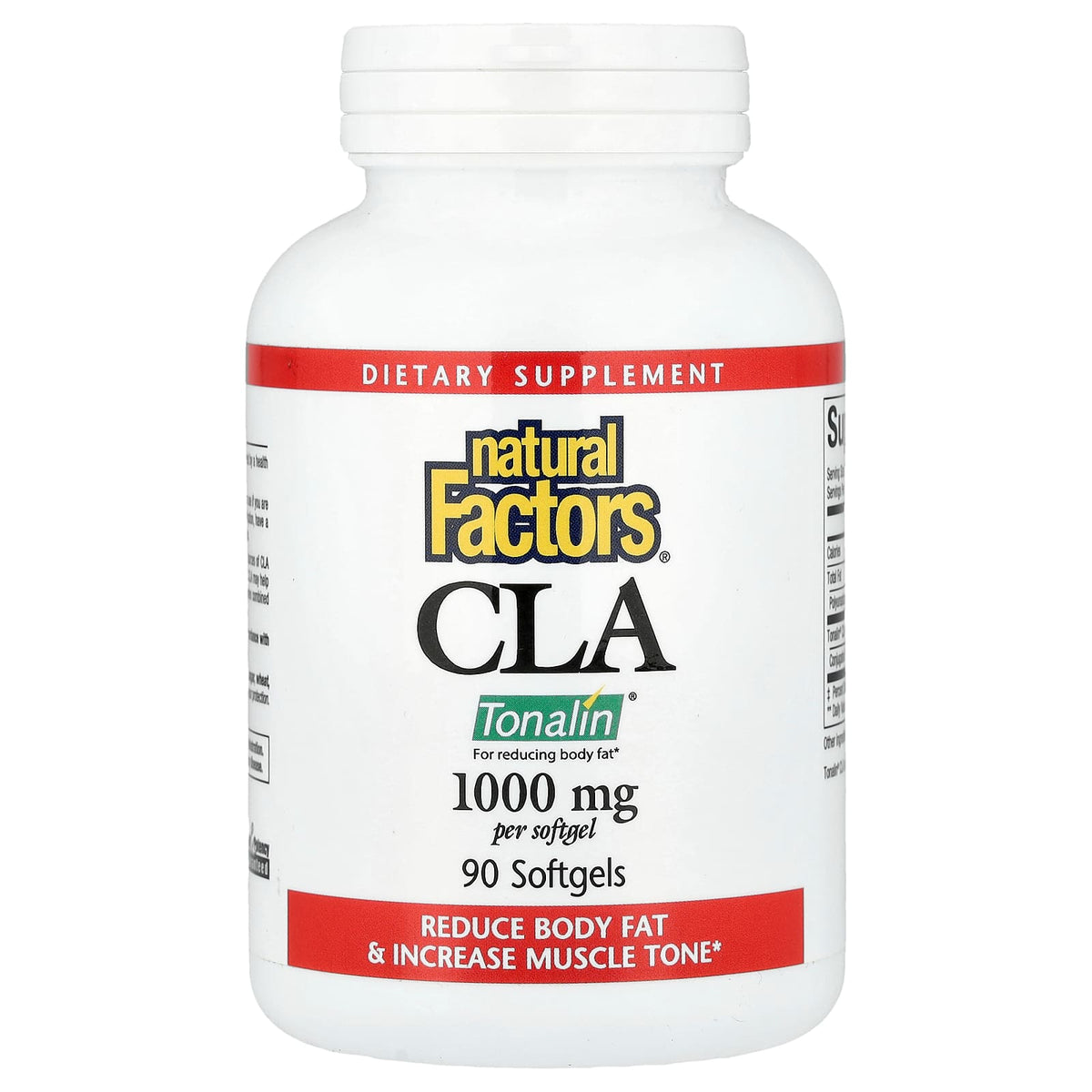Natural Factors CLA 1,000 mg 90 Softgels — product view