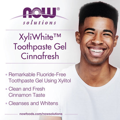 NOW Foods XyliWhite Toothpaste Gel, Cinnafresh, 181 g - view 4