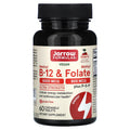 Jarrow Formulas Vegan Methyl B-12 & Methyl Folate, Cherry, 60 Chewable Tablets