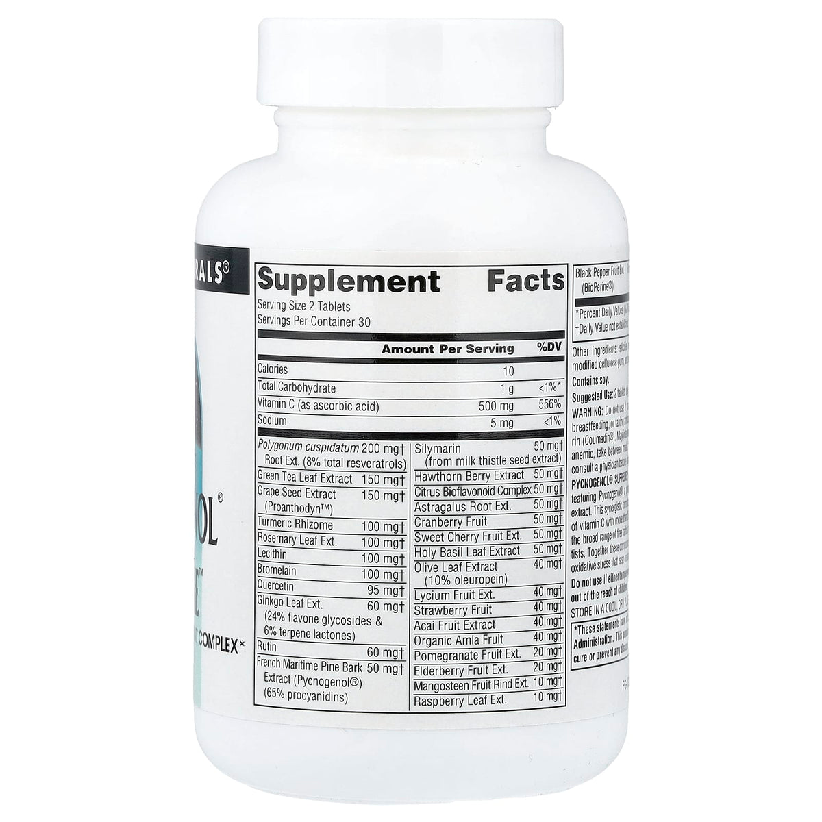 Source Naturals Pycnogenol Supreme, 60 Tablets - view 2