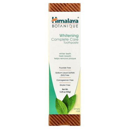 Himalaya Botanique Whitening Complete Care Toothpaste, Simply Mint, 150 g - view 2