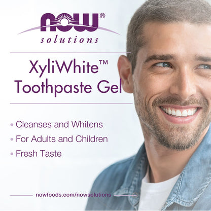 NOW Foods XyliWhite Toothpaste Gel, Coconut Oil, Mint, 181 g - view 4