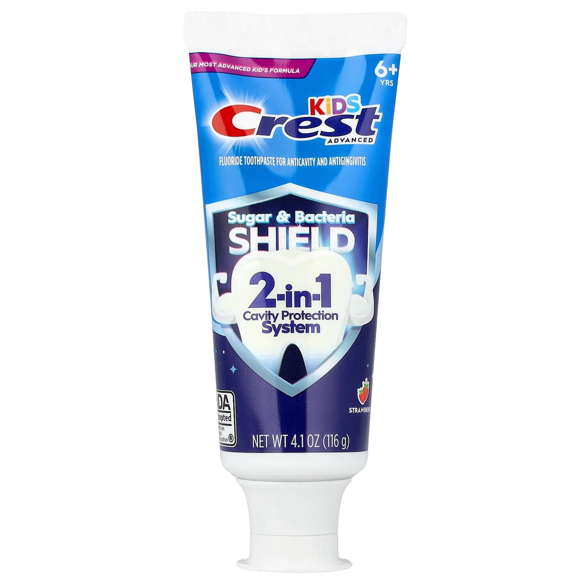 Crest Kids Advanced Fluoride Anticavity Toothpaste, 6+ Yrs, Strawberry, 116 g