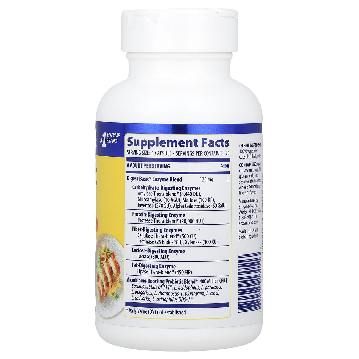 Enzymedica Digest Basic + Probiotics, 90 Capsules - view 2