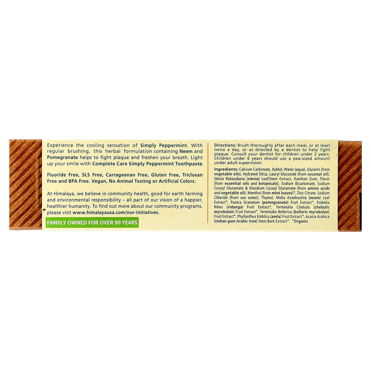 Himalaya Botanique Complete Care Toothpaste, Simply Peppermint, 150 g - view 3
