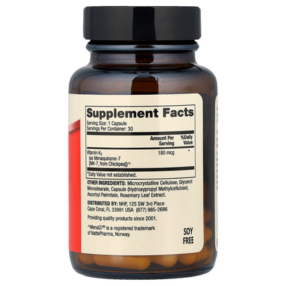 Dr. Mercola Vitamin K2, 180 mcg, 30 Capsules - view 2