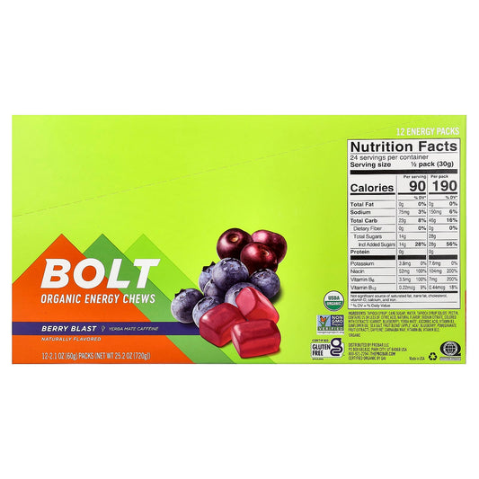 ProBar Bolt Organic Energy Chews Berry Blast - 12 Packs of 60 g - view 2